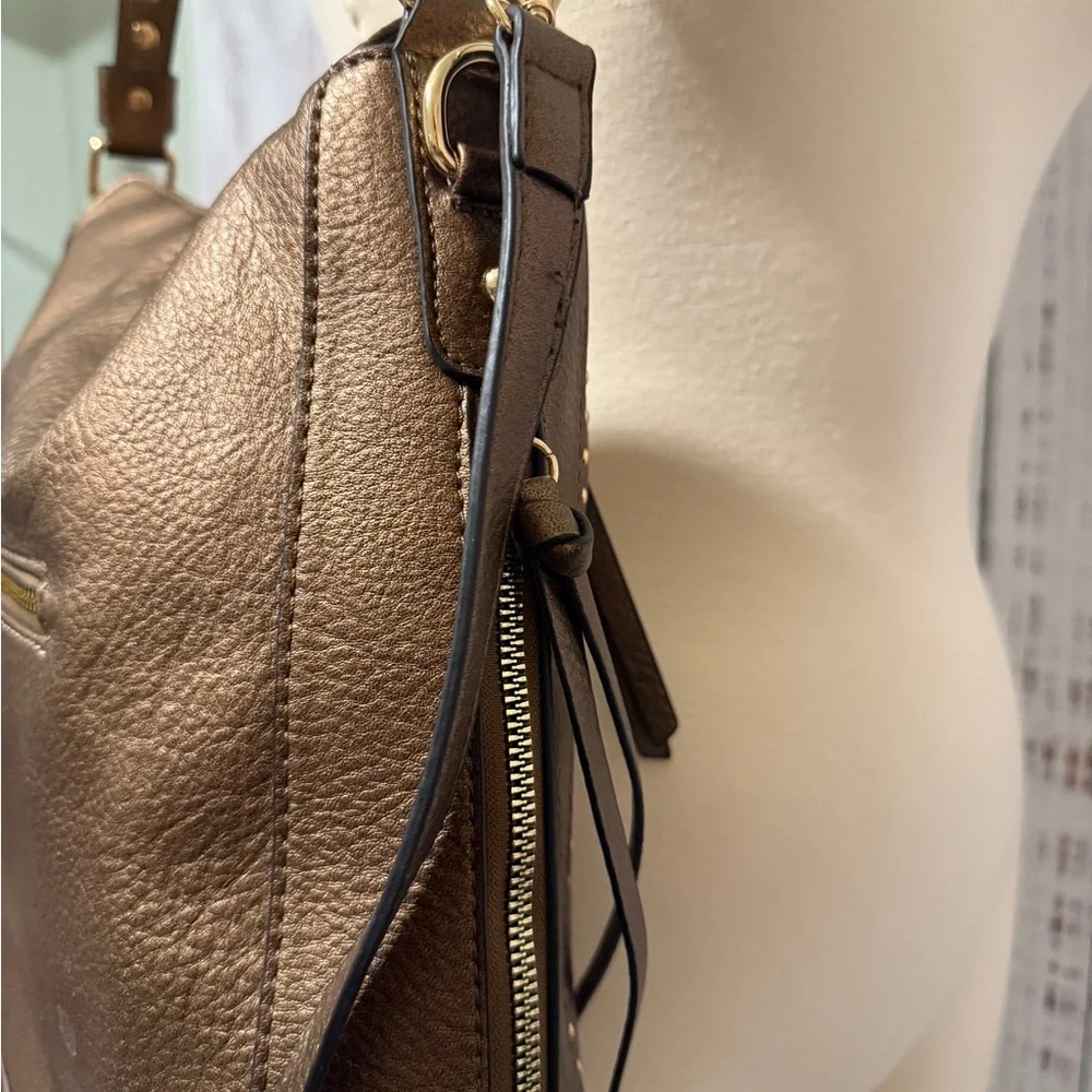Montana West Bronze Studded Shoulder Bag - Picture 6 of 9